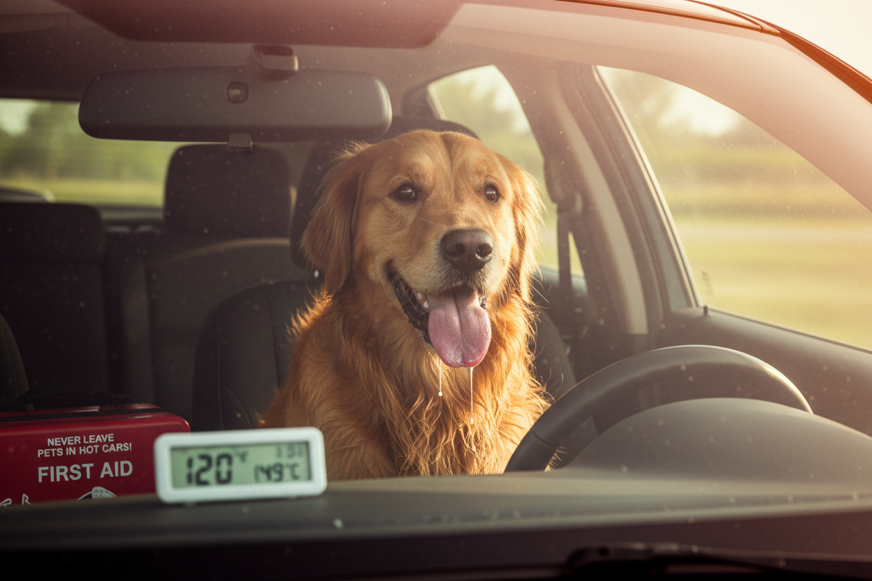 Chien enfermé dans une voiture que faire ? Le guide complet pour agir légalement